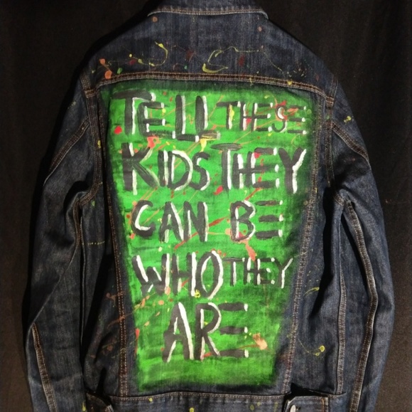 Custom hand painted jacket